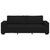 3-Seater Sofa Black 180 cm Fabric