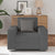 Sofa Chair Dark Grey 60 cm Corduroy Fabric