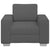 Sofa Chair Dark Grey 60 cm Corduroy Fabric