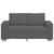 Loveseat Sofa Dark Grey 120 cm Corduroy Fabric