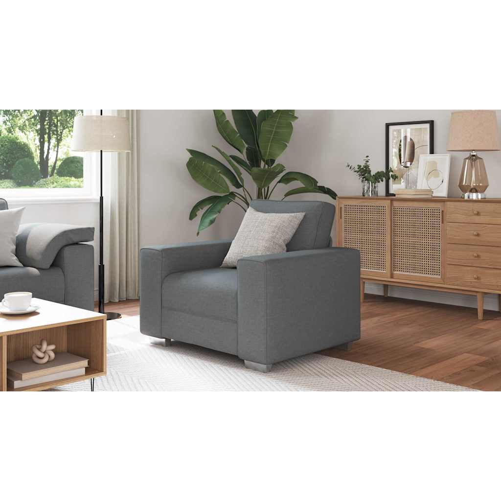 Sofa Chair Dark Grey 100 cm Fabric