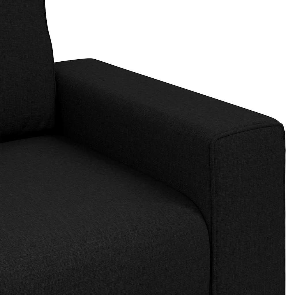 Sofa with Cushion Black 100 x 77 x 82 cm Fabric