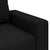 Sofa with Cushion Black 100 x 77 x 82 cm Fabric
