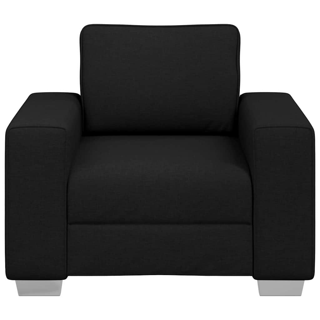 Sofa with Cushion Black 100 x 77 x 82 cm Fabric