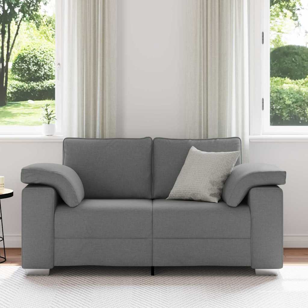Sofa with Cushion Dark grey 160 x 77 x 82 cm Fabric