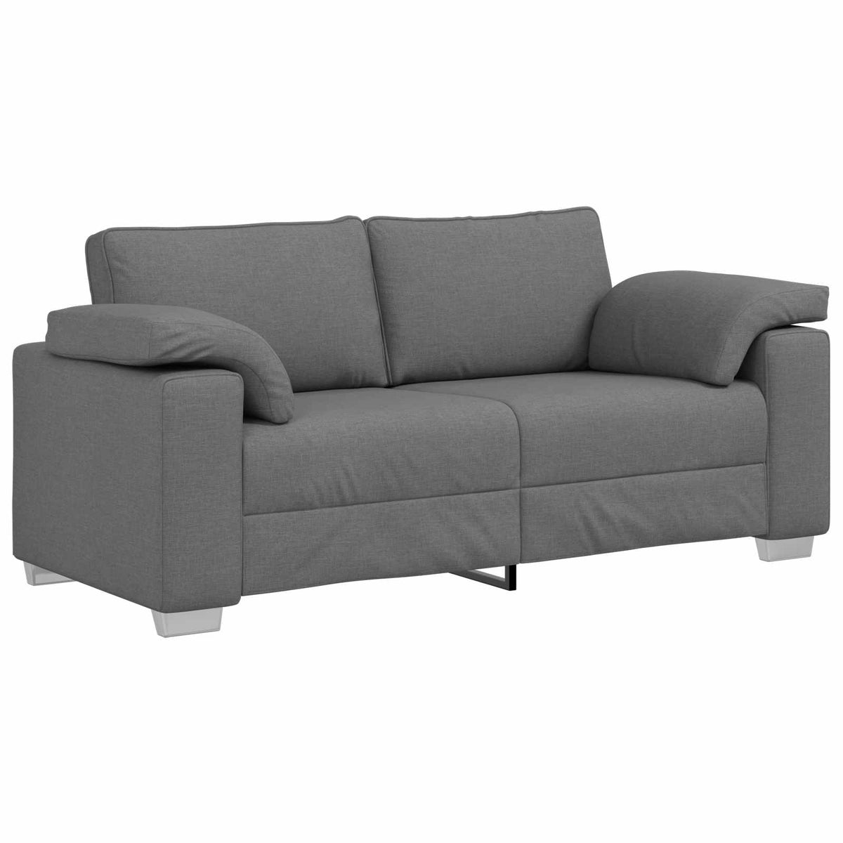 Loveseat Sofa Dark Grey 180 cm Fabric