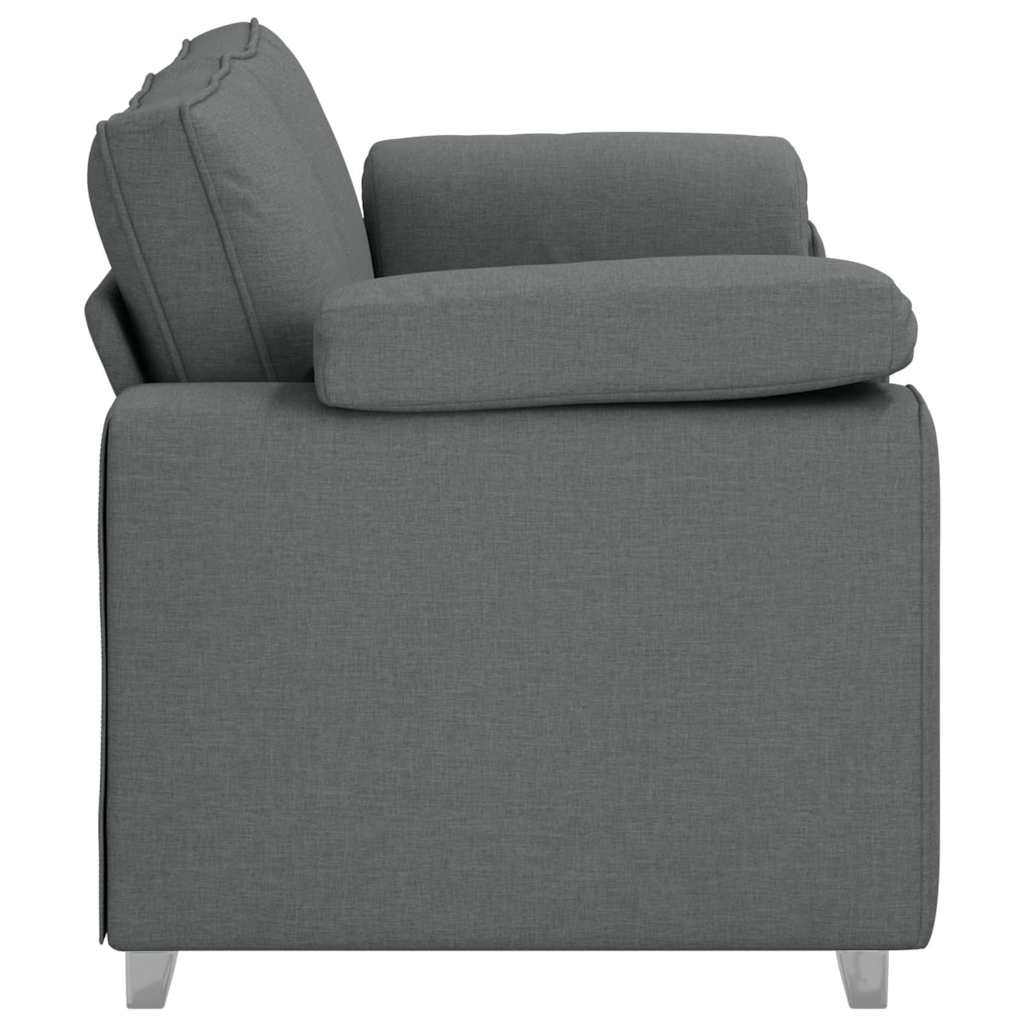 Sofa with Cushion Dark grey 180 x 77 x 82 cm Fabric