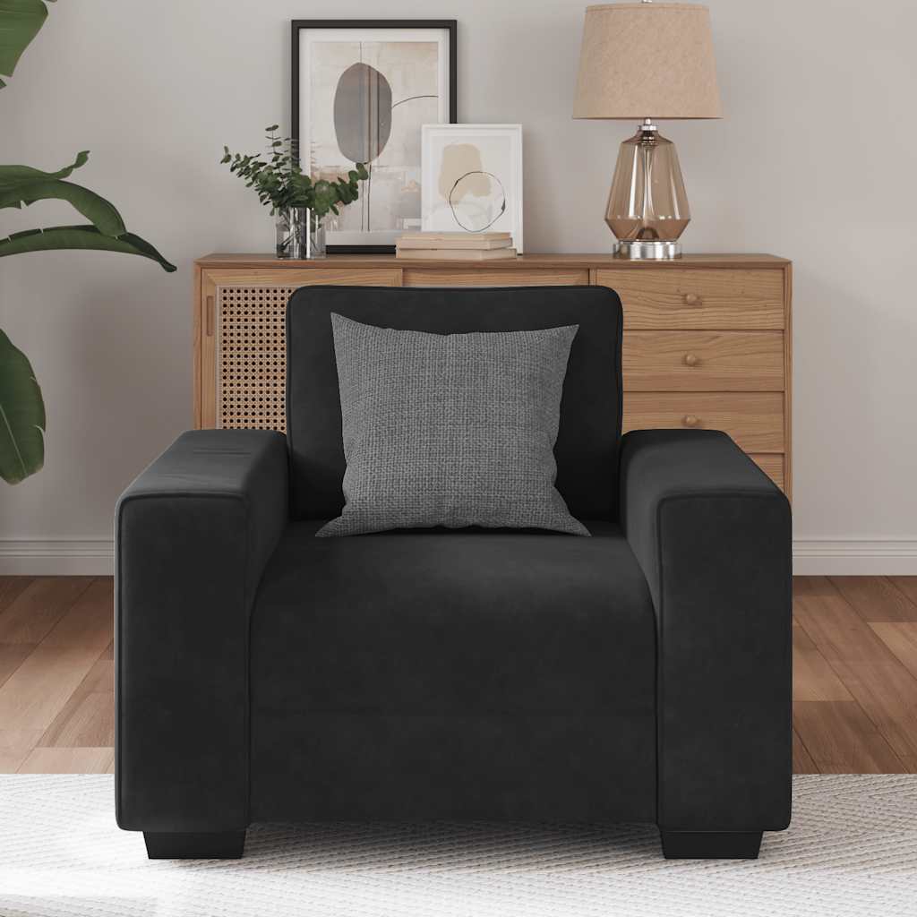 Sofa Chair Black 60 cm Velvet