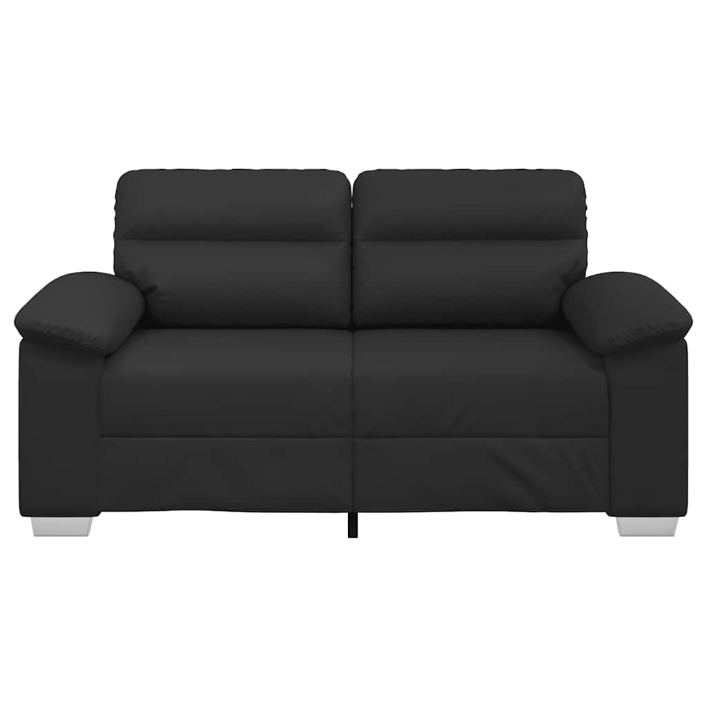 2-Seater Sofa Black 120 cm Faux Leather