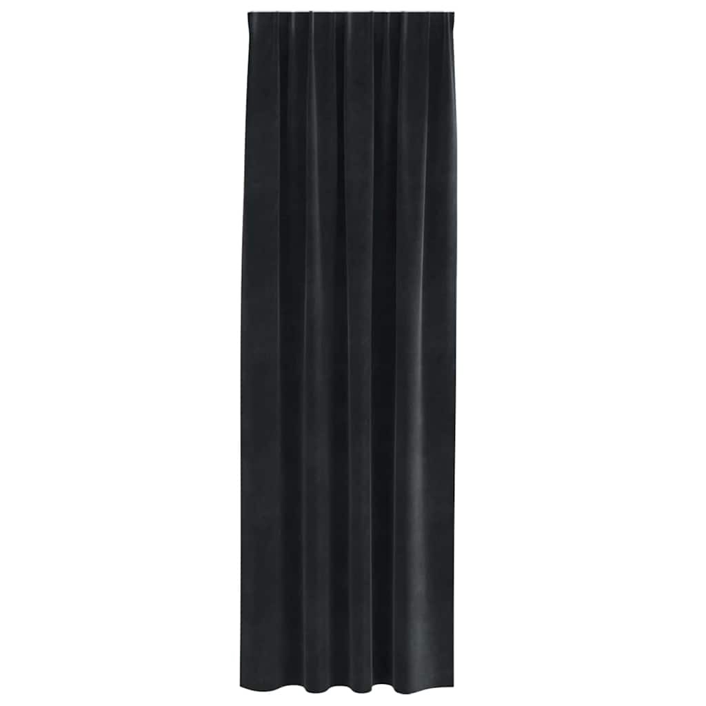 Blackout Curtains 2 pcs Black 140 x 225 cm Velvet