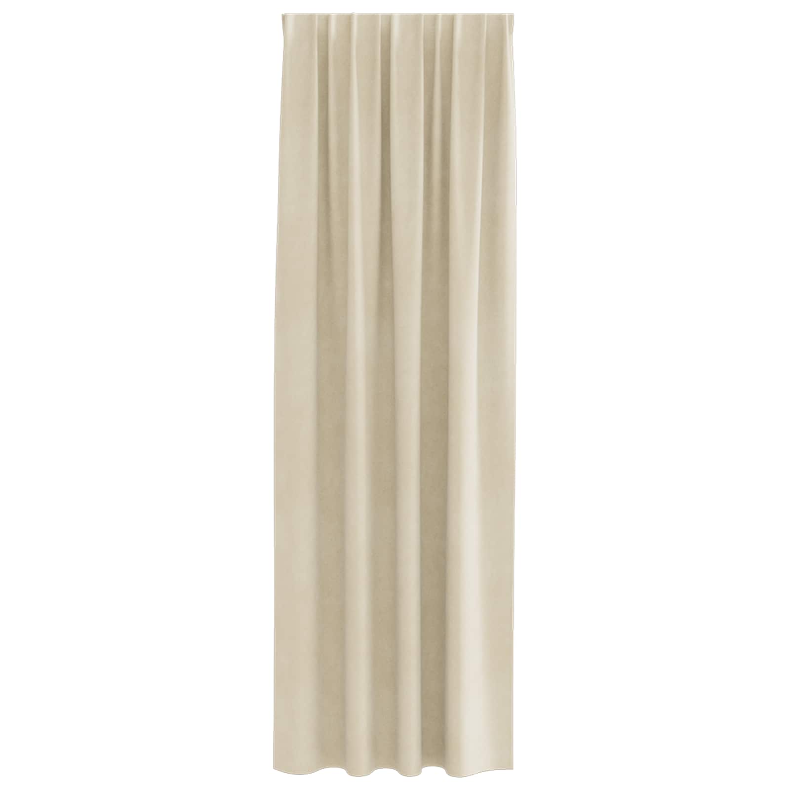 Blackout Curtains 2 pcs Cream 140 x 260 cm Velvet