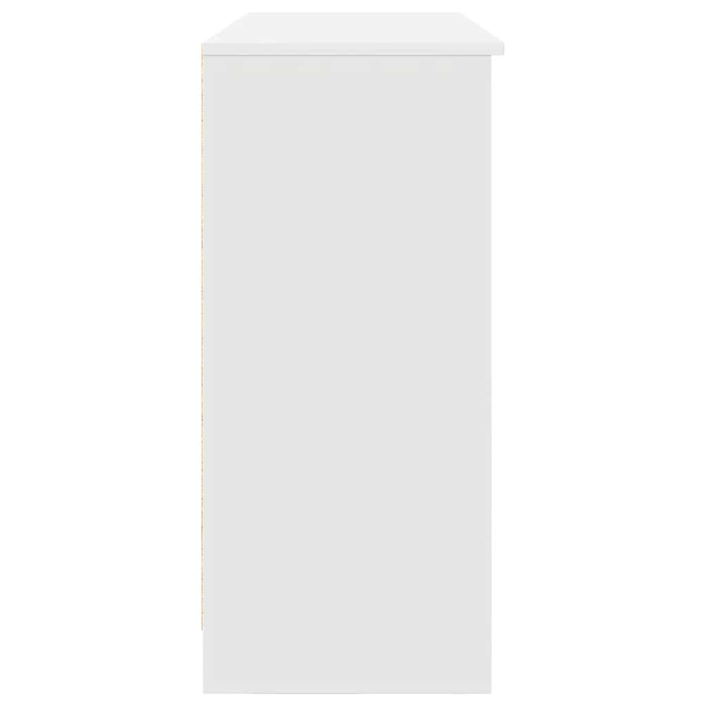 Sideboard with Drawer White 101x35x76 cm Engineered Wood