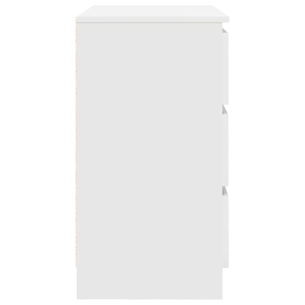 Sideboard with Drawer White 71x35x65 cm Engineered Wood