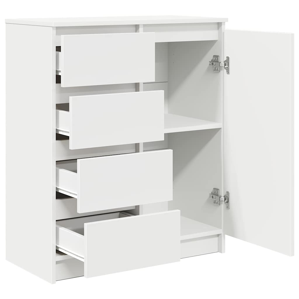 Sideboard with Drawers White 71x35x84 cm Engineered Wood