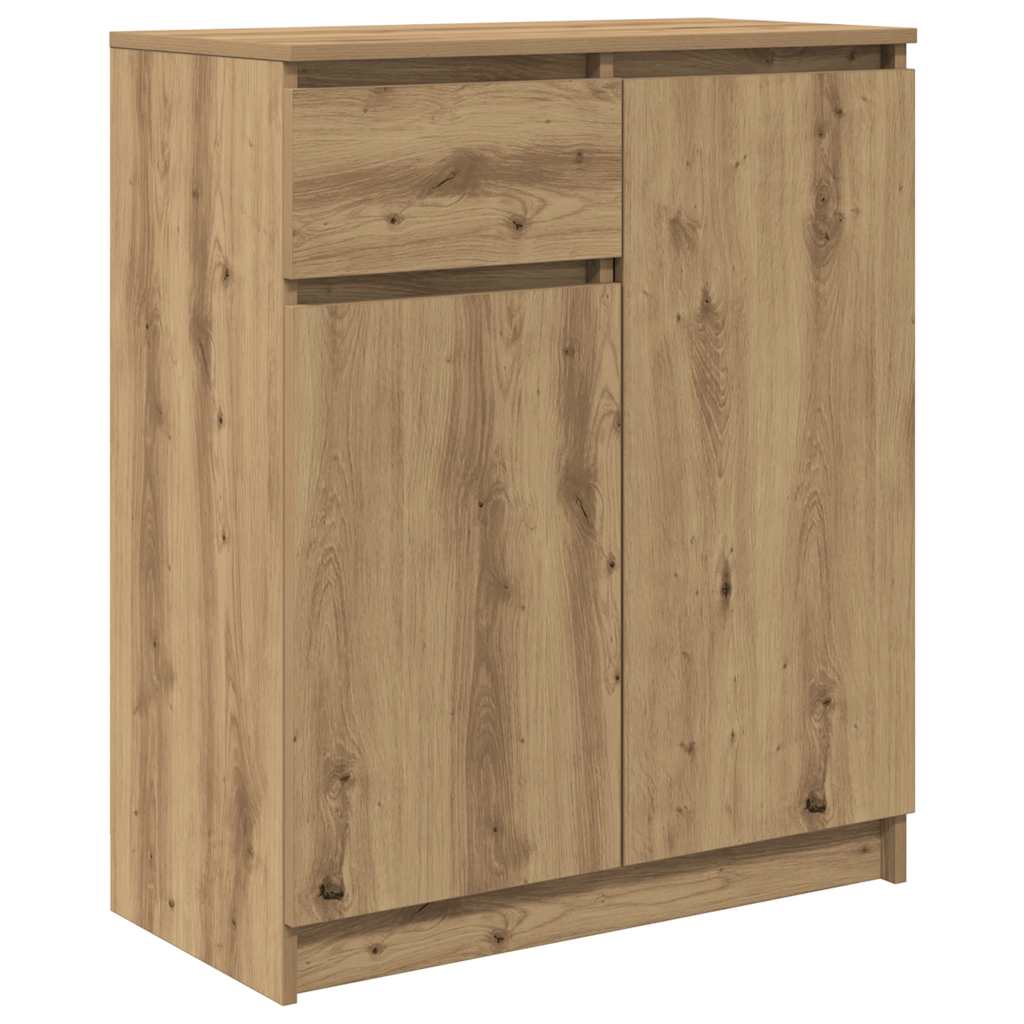 Sideboard with Drawer Artisan Oak 71x35x84 cm Engineered Wood
