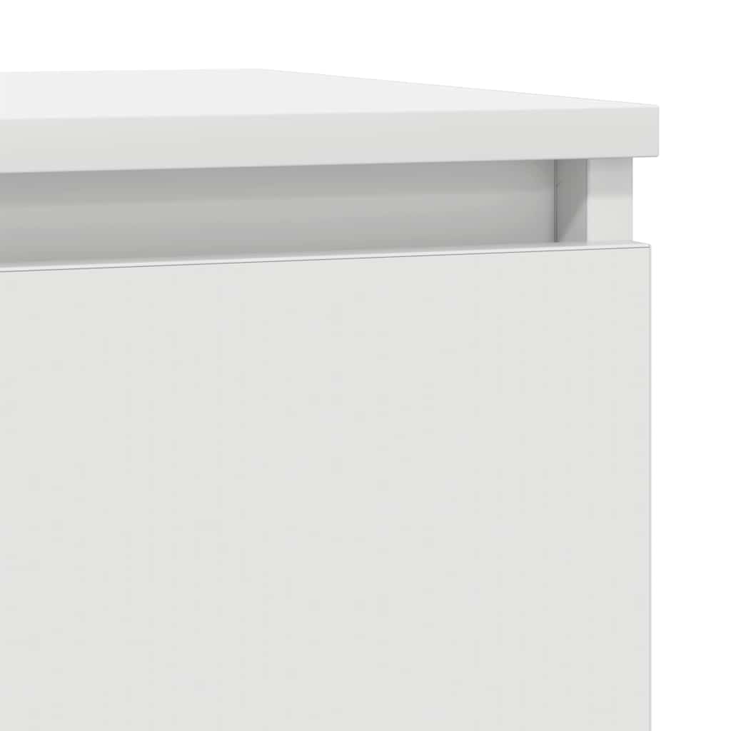 Sideboard White 29.5x34x76 cm Engineered Wood