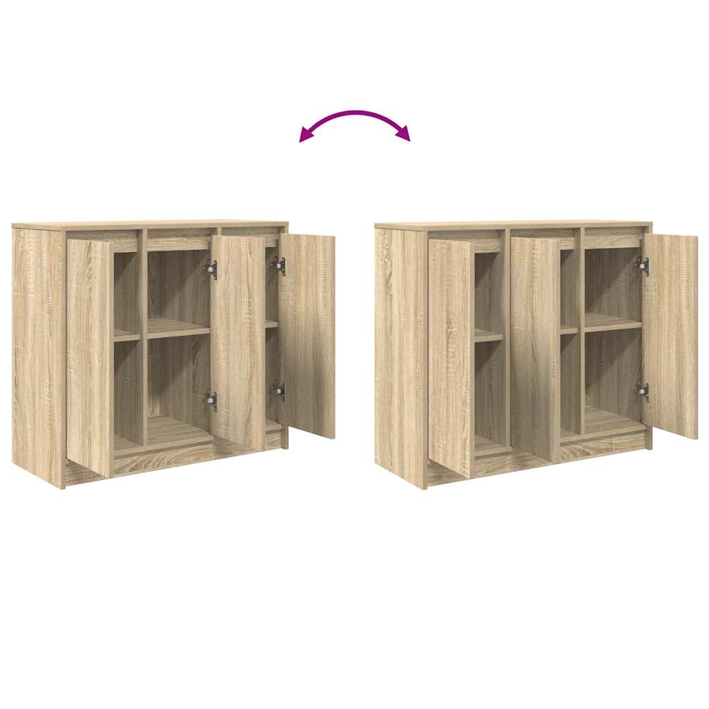 Sideboard Sonoma Oak 85x34x76 cm Engineered Wood