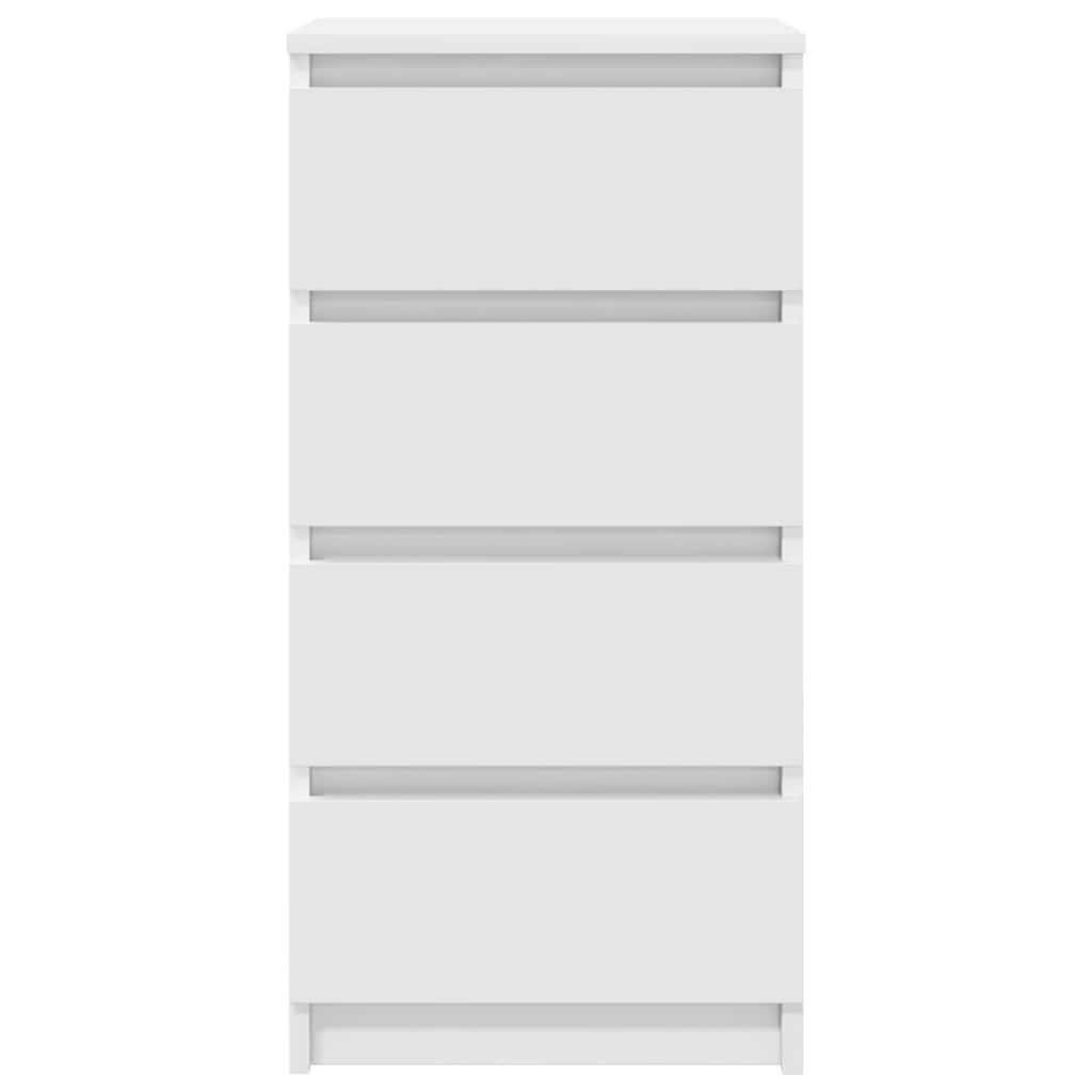 Sideboard White 37.5x35x76 cm Engineered Wood