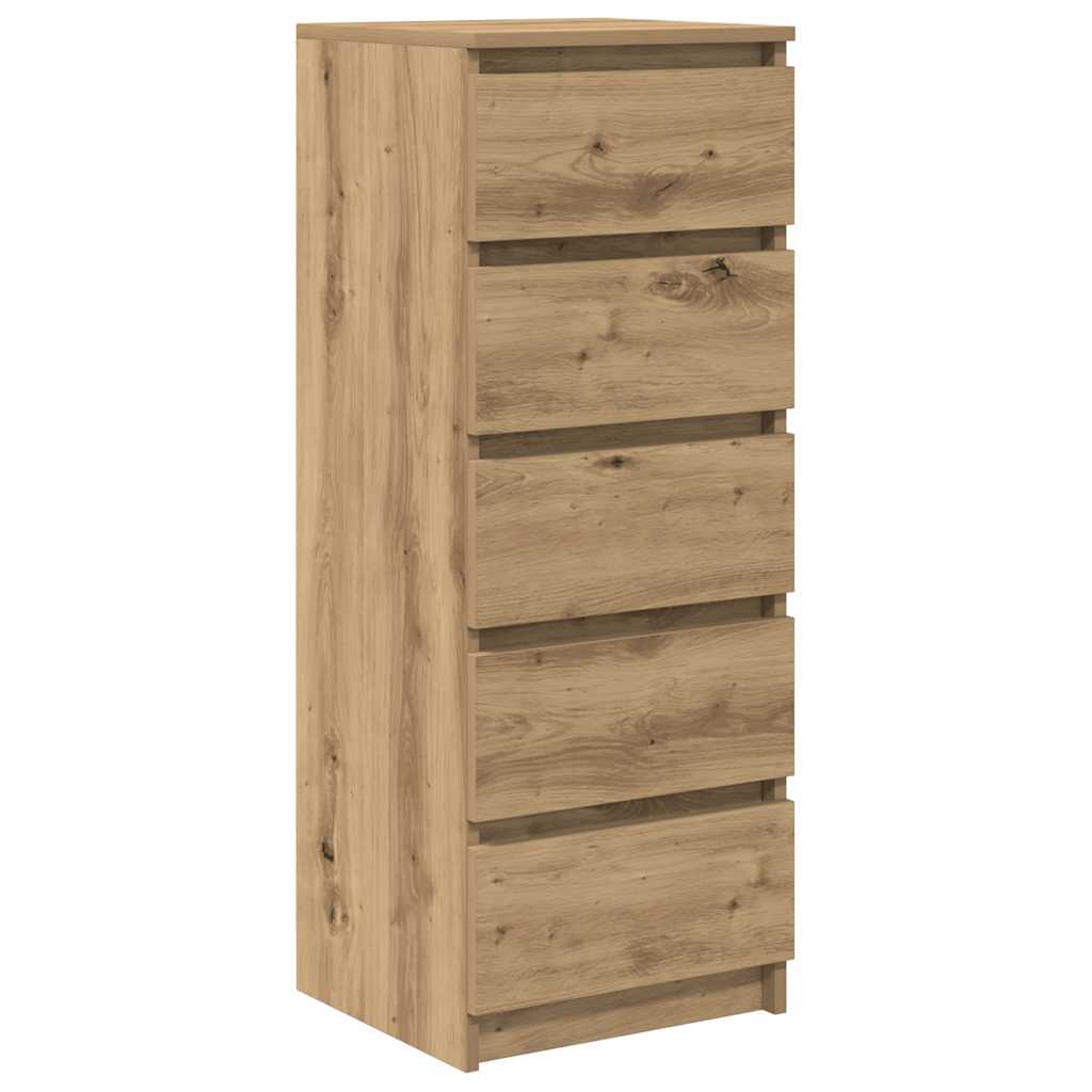 Sideboard with Drawers Artisan Oak 37.5x35x99 cm Engineered Wood
