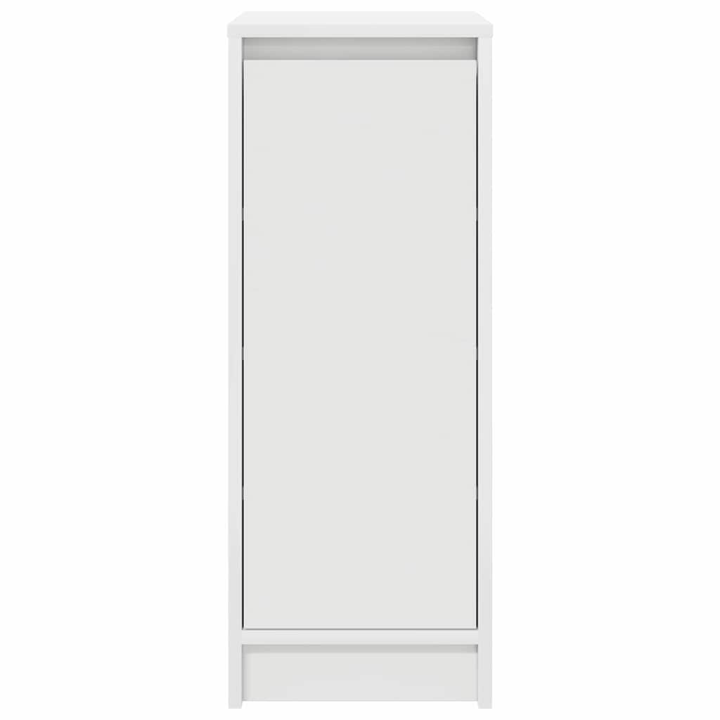 Shoe Cabinet White 29.5x34x76 cm Engineered Wood