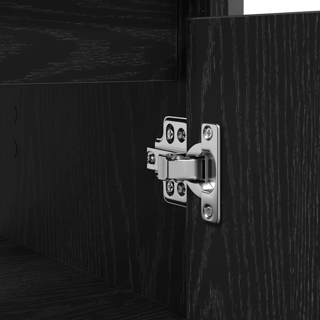 Bathroom Basin Cabinet Black 60x34.5x60 cm