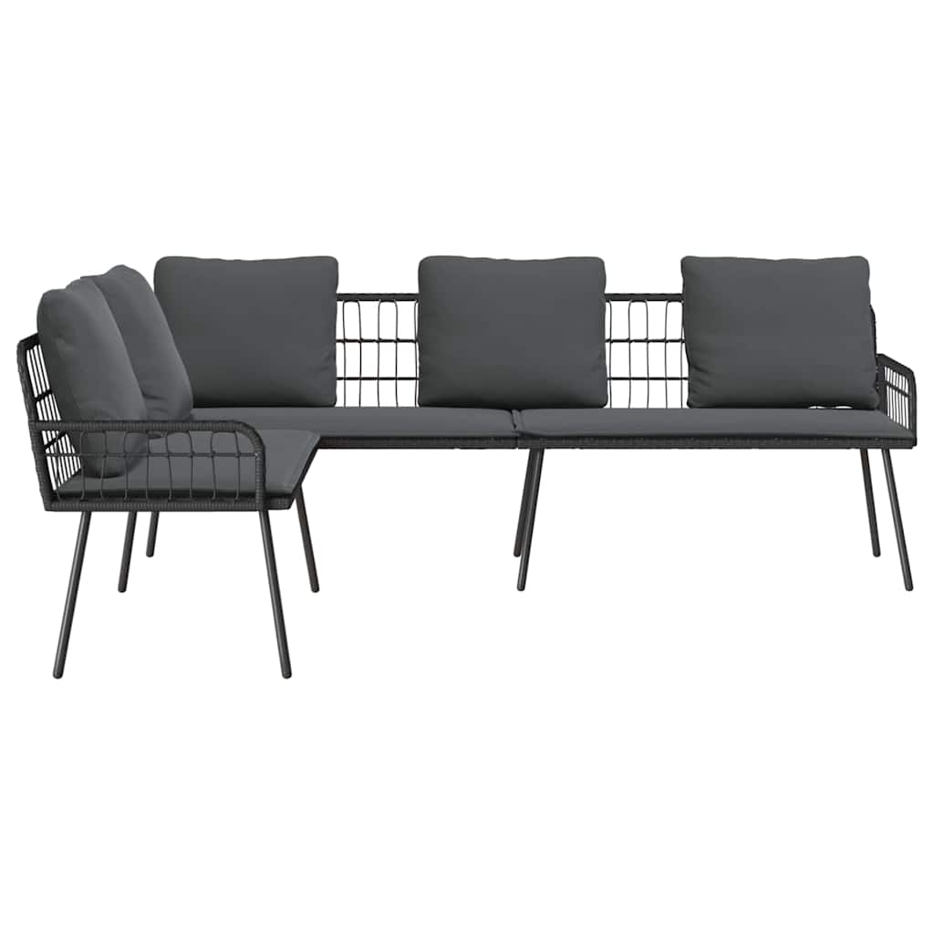 Sofa with Cushion Grey 61.5 x 123 x 82cm Metal