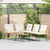 Sofa with Cushion Brown 61.5 x 123 x 82cm Metal