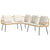 Sofa with Cushion Brown 61.5 x 123 x 82cm Metal