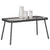 Coffee Table Black 90 x 45 x 43 cm Poly Rattan and glass