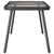 Coffee Table Black 90 x 45 x 43 cm Poly Rattan and glass