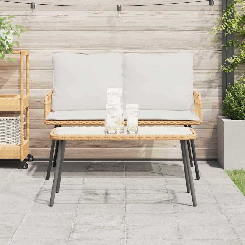 Coffee Table Brown and Black 90 x 45 x 43 cm