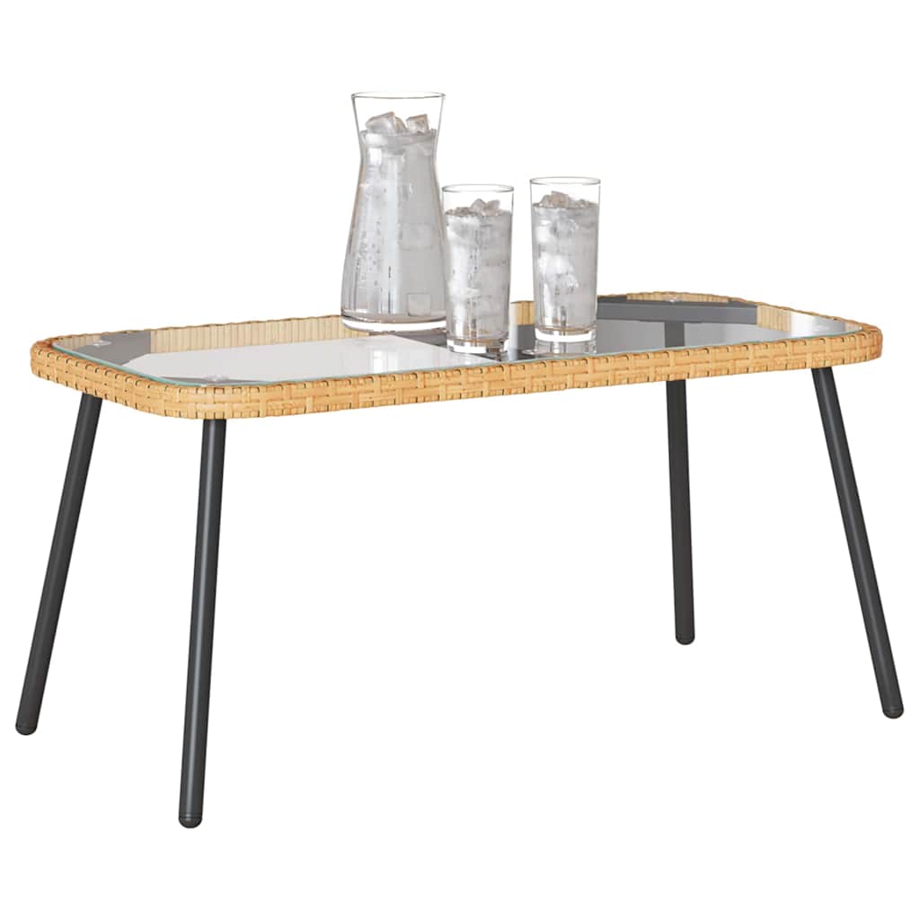 Coffee Table Brown and Black 90 x 45 x 43 cm