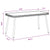 Coffee Table Brown and Black 90 x 45 x 43 cm
