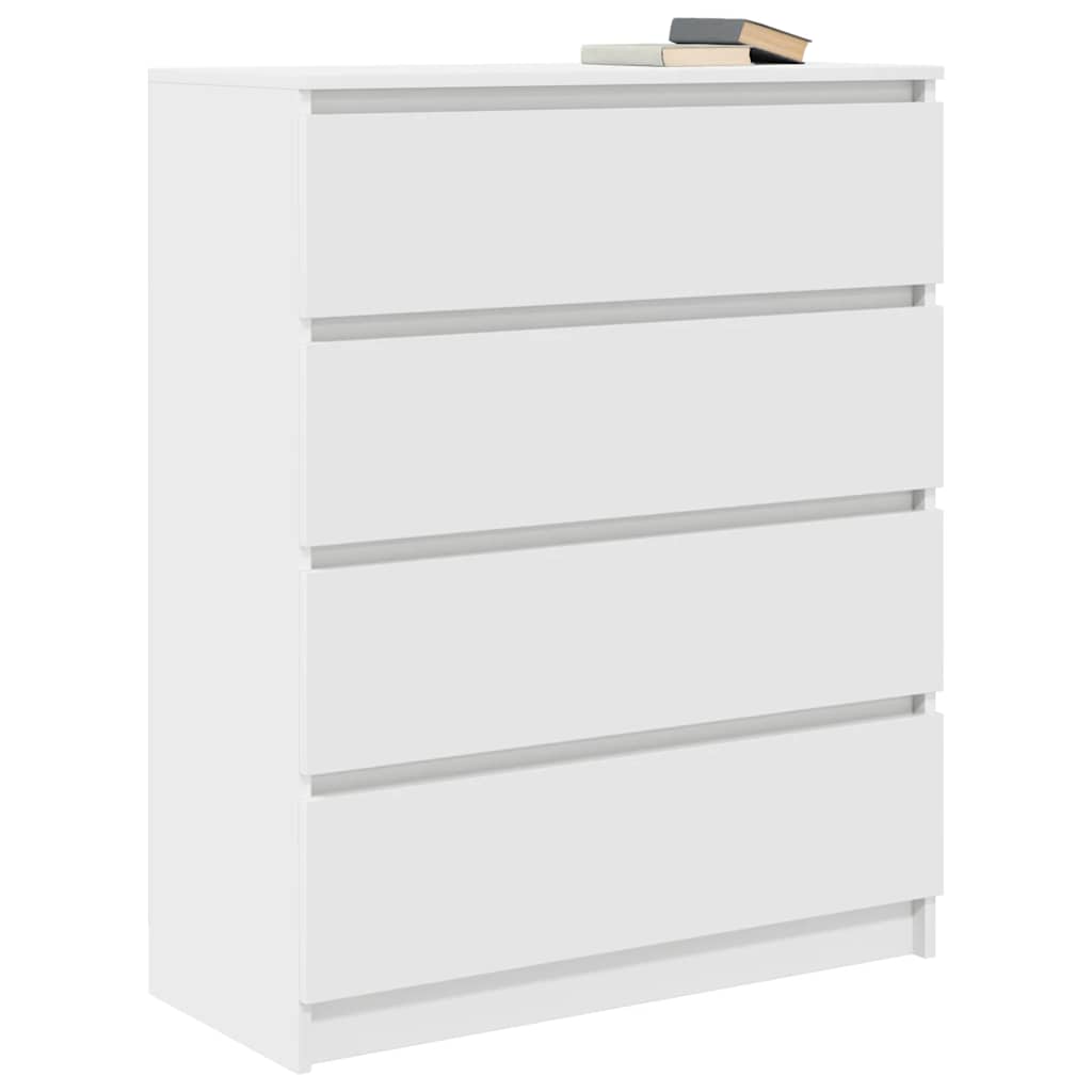 Sideboard White 80x35x99 cm Engineered Wood