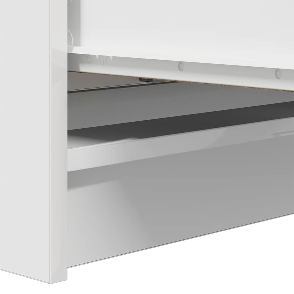 Sideboard White 80x35x99 cm Engineered Wood