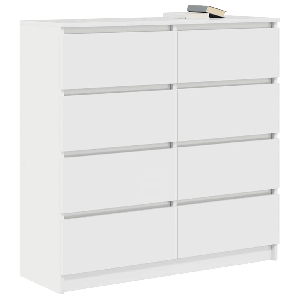 Sideboard White 100x35x99 cm Engineered Wood