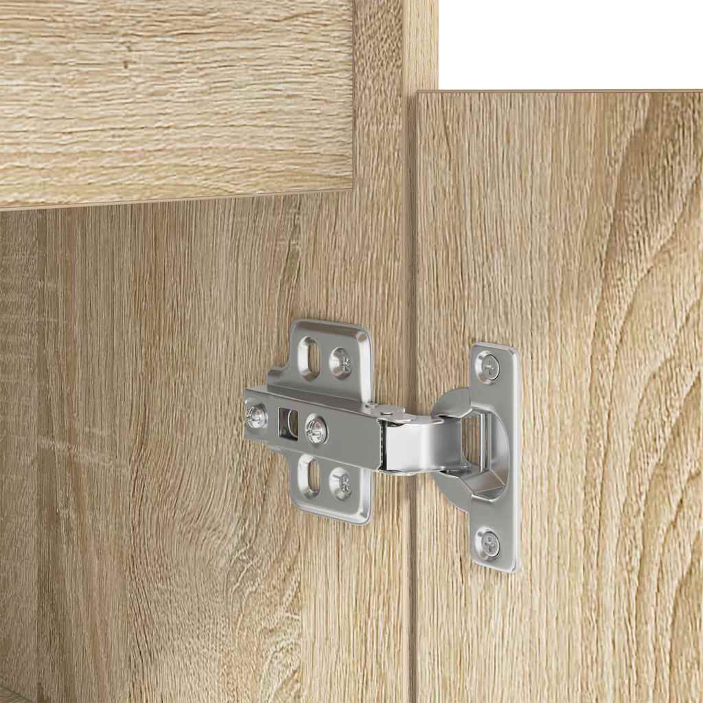 Desk with Drawer Sonoma oak 140 x 49 x 76 cm Engineered wood