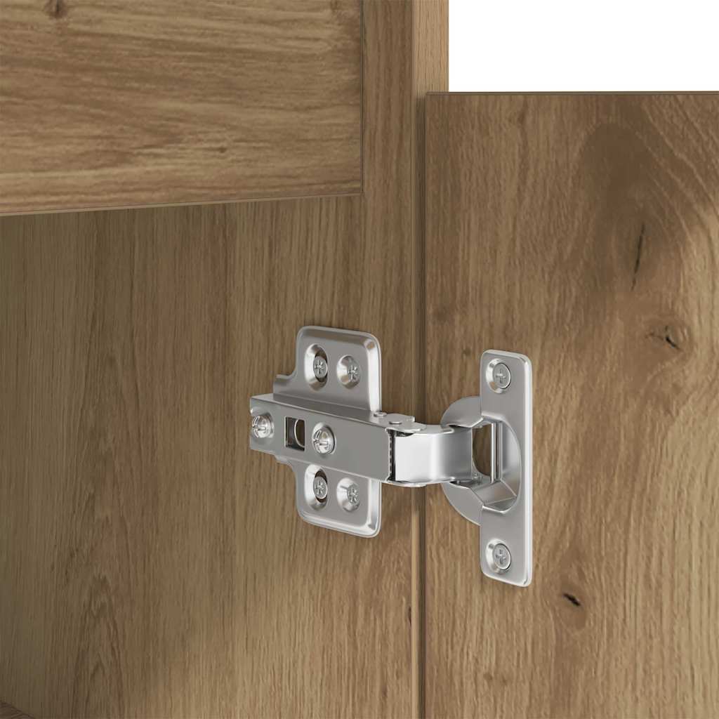 Desk with Drawer Artisan oak 140 x 49 x 76 cm Engineered wood