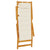 Folding Beach Chair with Armrests Cream Acacia Wood & Textilene