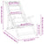 Folding Beach Chair with Armrests Cream Acacia Wood & Textilene