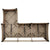 Reclining Garden Sofa with Cushions L-shaped Beige Poly Rattan