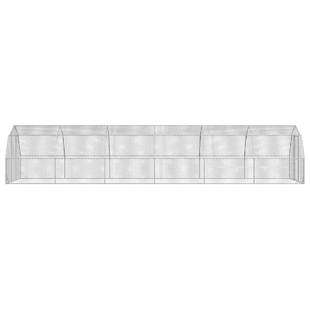 Chicken Run 2.5x12x2.25 m Galvanised Steel