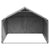 Outdoor Dog Kennel with Cover 2x2x1.5 m Galvanised Steel