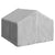 Outdoor Dog Kennel with Cover 2x2x1.5 m Galvanised Steel