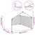 Outdoor Dog Kennel with Cover 2x2x1.5 m Galvanised Steel