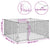 Outdoor Dog Kennel with Door 2x2x1 m Galvanised Steel