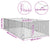 Outdoor Dog Kennel with Door 2x4x1 m Galvanised Steel