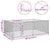 Outdoor Dog Kennel with Door 3x2x1 m Galvanised Steel