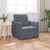 Floor Sofa Bed with Cushion Dark grey 74 x 77 x 81 cm Velvet