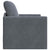 Floor Sofa Bed with Cushion Dark grey 74 x 77 x 81 cm Velvet